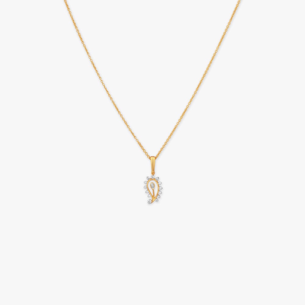 Halo Drop Diamond Pendant with Chain,,hi-res image number null