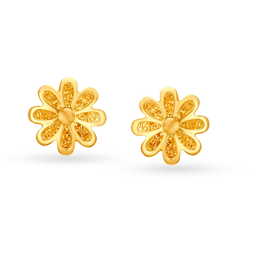 

Shimmering Gold Pendant and Earrings Set