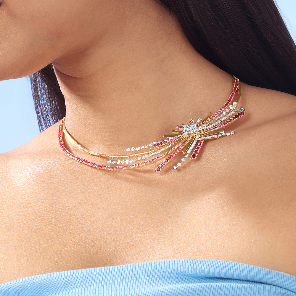 Sunset Radiance Diamond Necklace,,hi-res image number null
