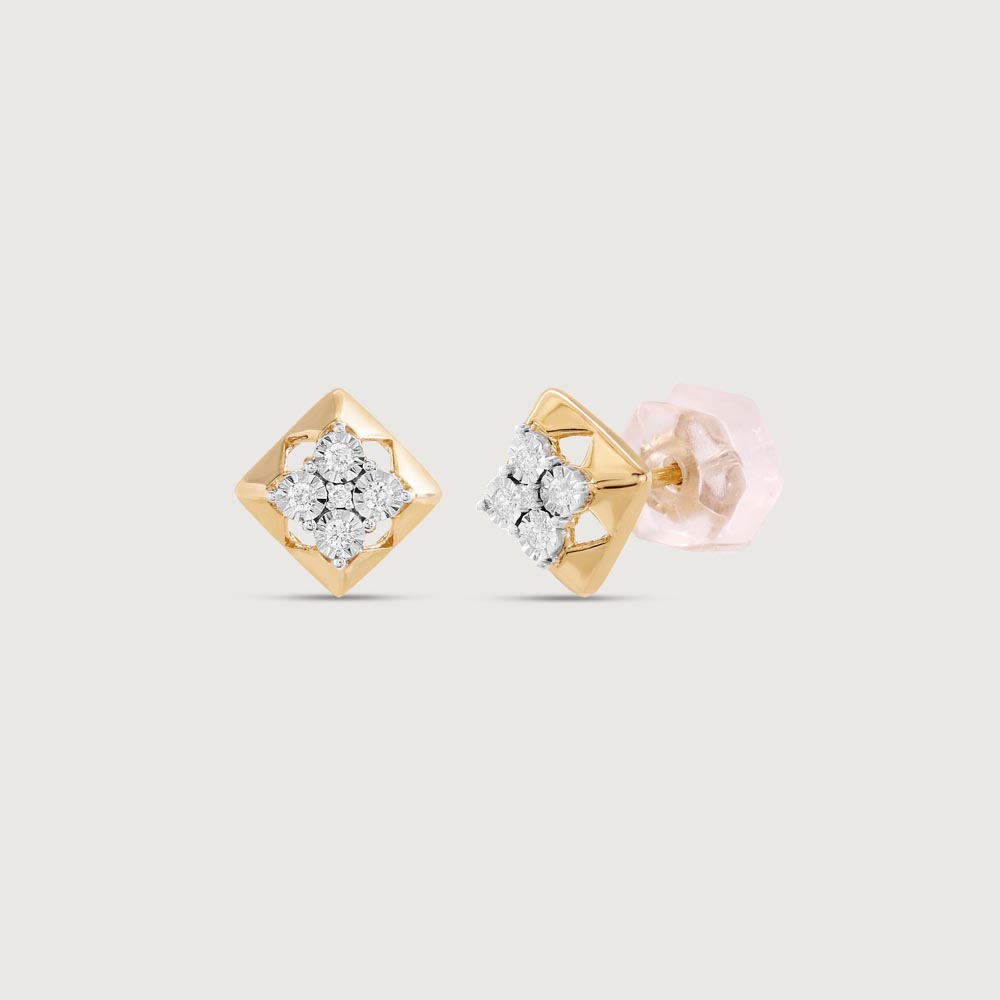 Arch Gleam Diamond Stud Earrings,,hi-res image number null