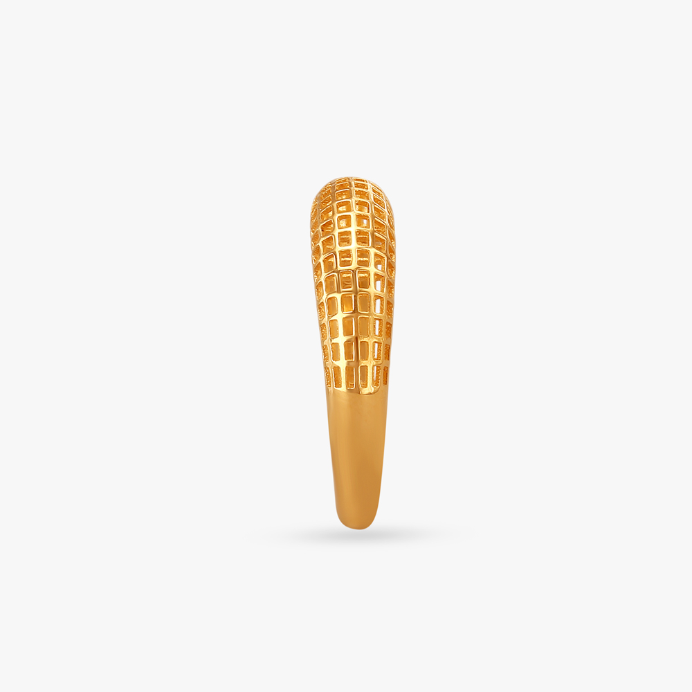 Lattice Luxe Gold Finger Ring,,hi-res image number null
