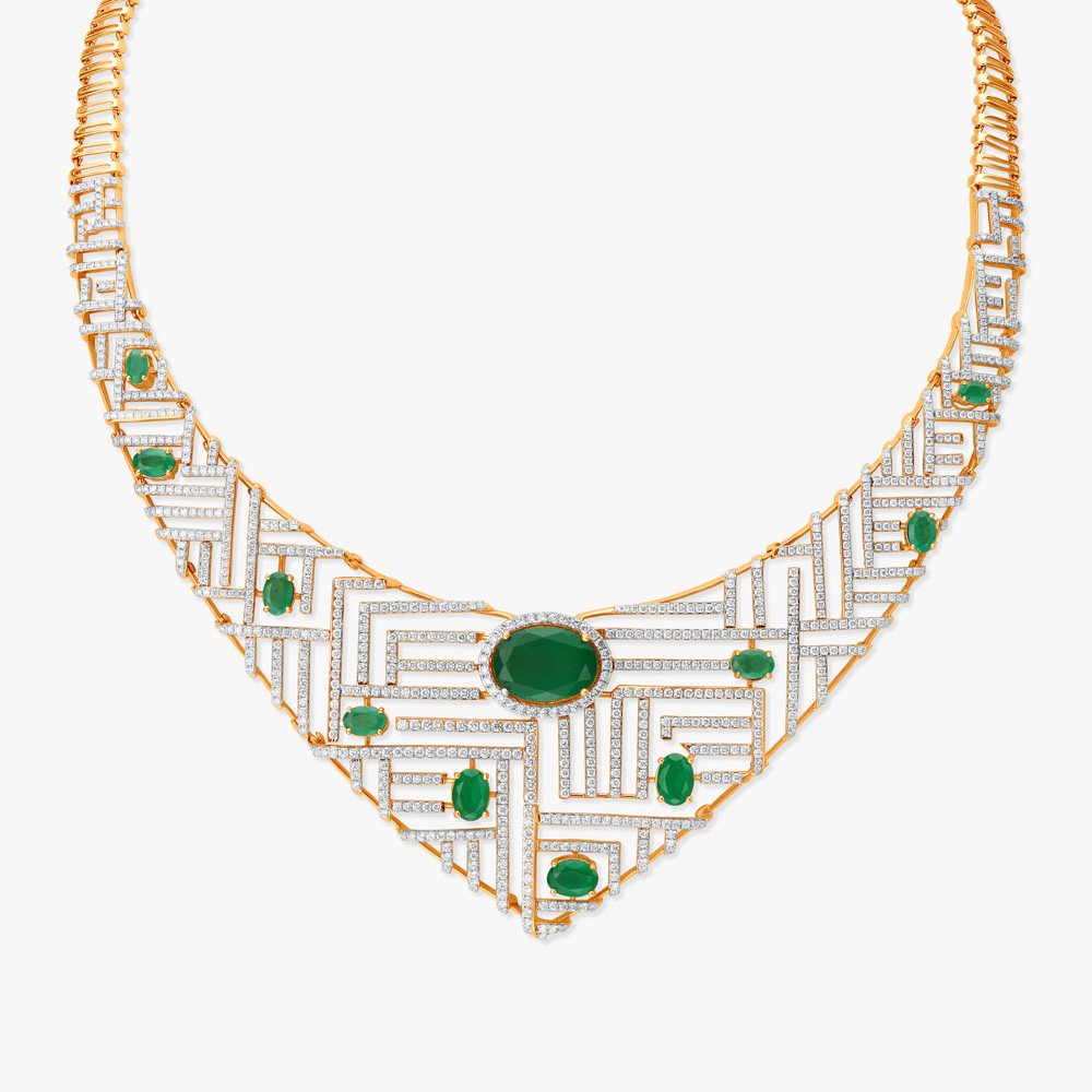 Nature's Harmony Diamond Necklace Set,,hi-res image number null