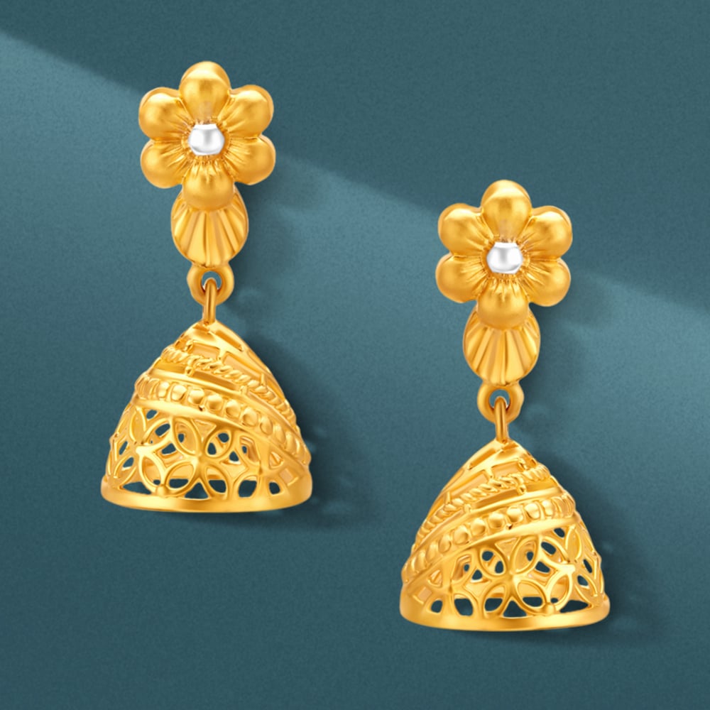 

Blooming Elegance Jhumka