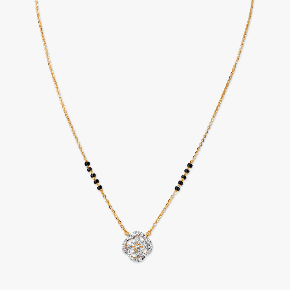 Chic Bloom Diamond Mangalsutra,,hi-res image number null