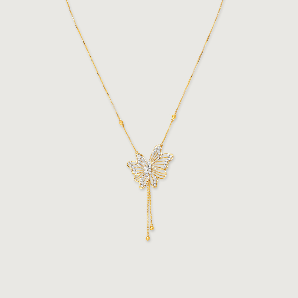 Butterfly Whispers Diamond Necklace,,hi-res image number null
