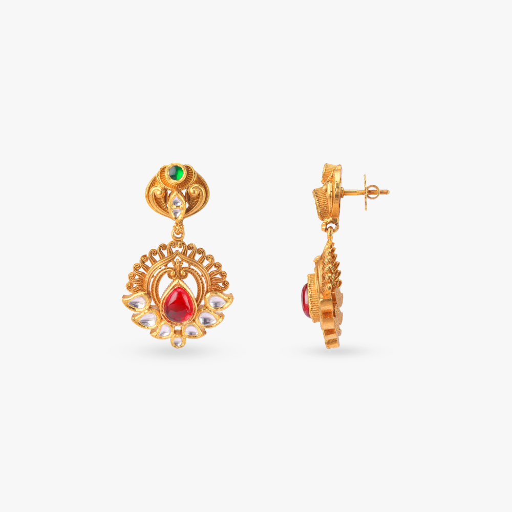 Divine Swirls Gold Necklace set,,hi-res image number null