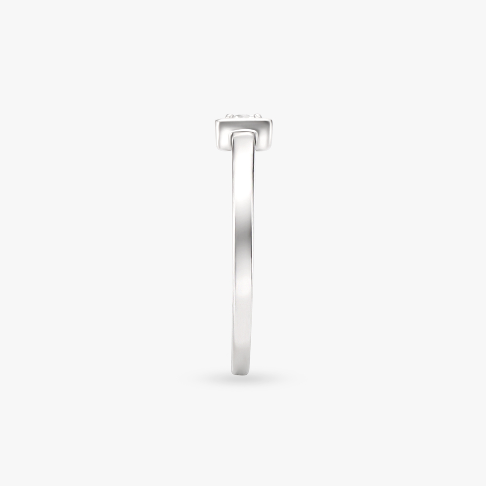 Geometric Allure Diamond Finger Ring,,hi-res image number null