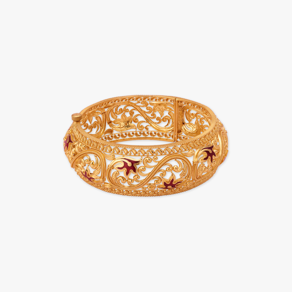 Sonar Likhon Choor Gold Bangles,,hi-res image number null