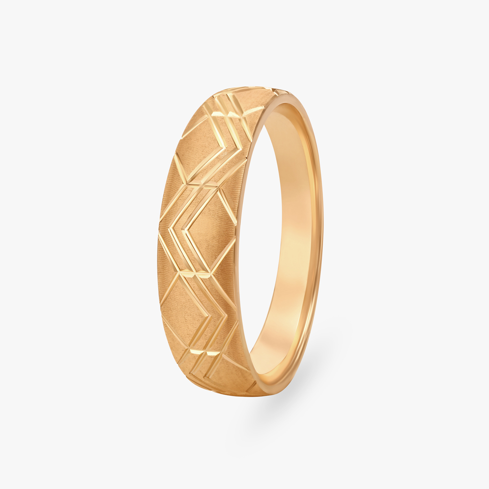 Regal 18 Karat Yellow Gold And Diamond Square Finger Ring