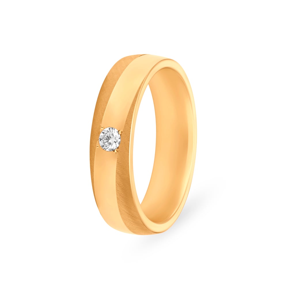 Streamlined Diamond Men's Finger Ring,,hi-res image number null