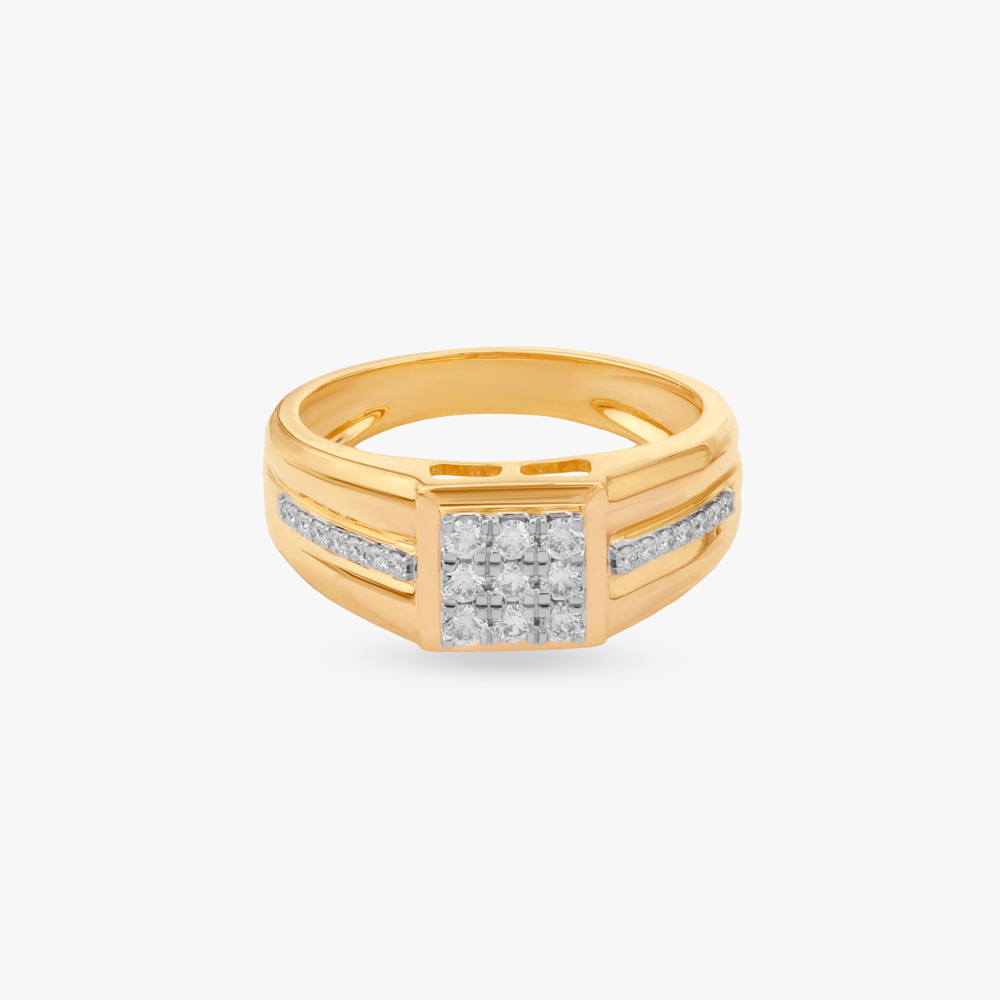 Regal Cluster Diamond Ring For Men,,hi-res image number null