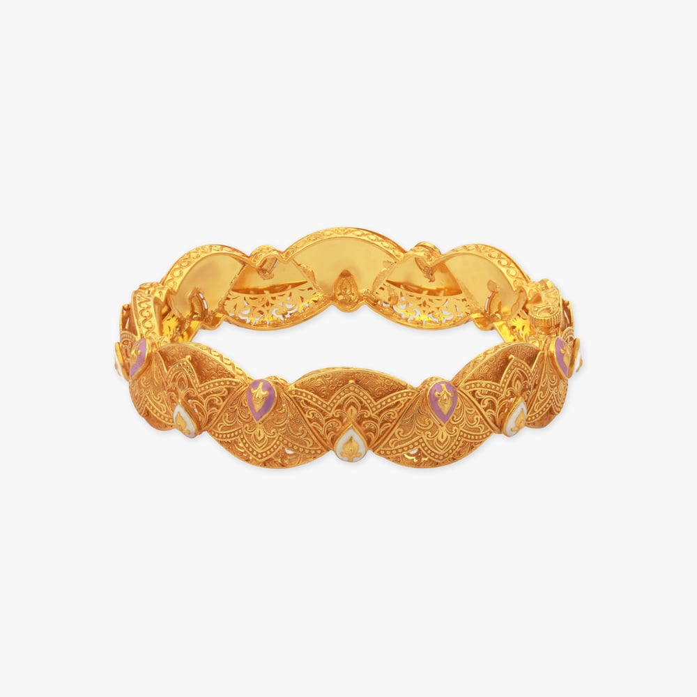 Dawn Bloom Gold Bangle,,hi-res image number null