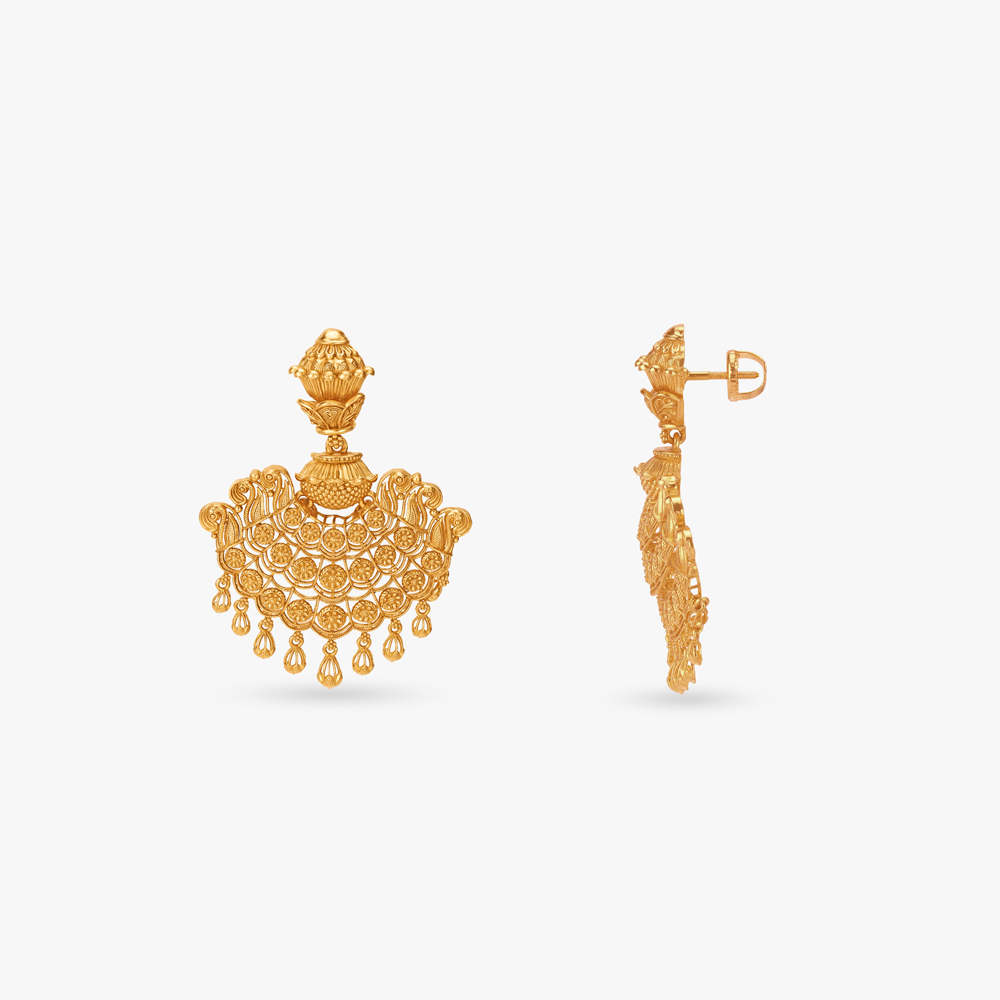 Shola Shringar Gold Necklace Set,,hi-res image number null