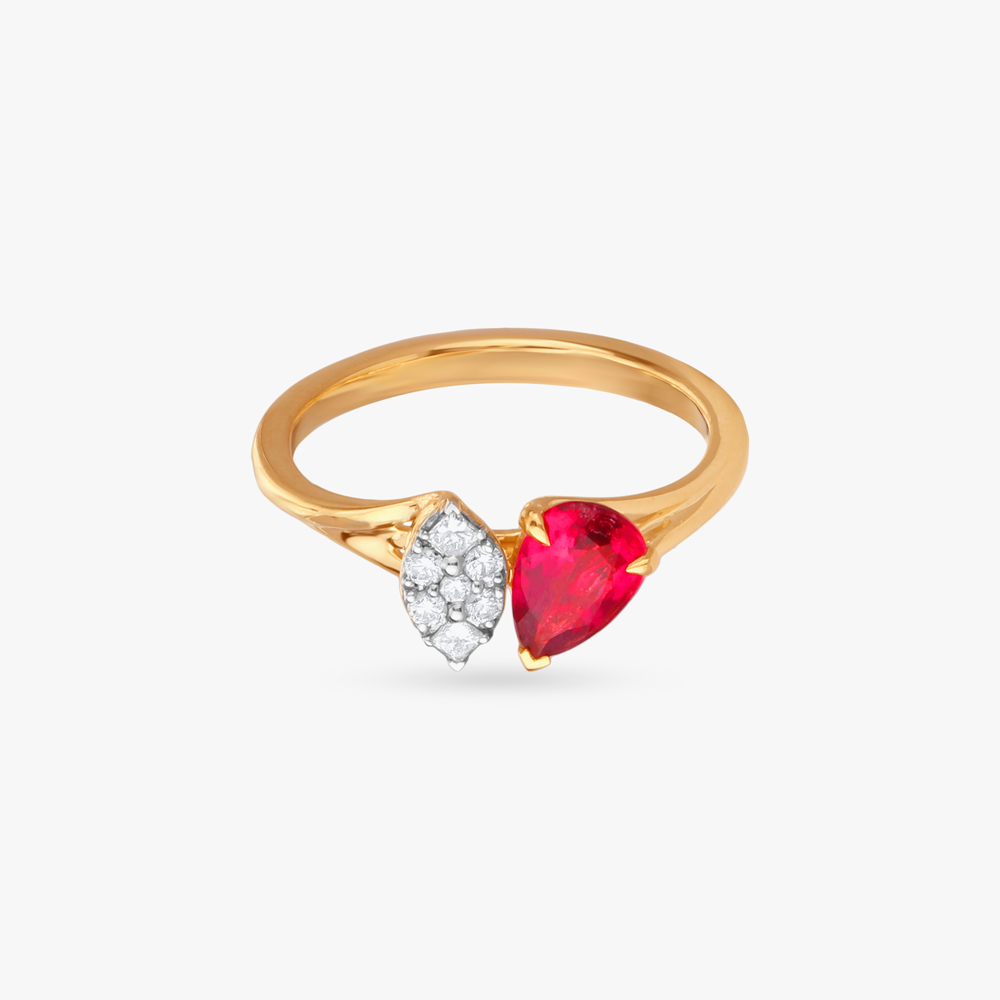 Bold Spark Diamond Finger Ring,,hi-res image number null