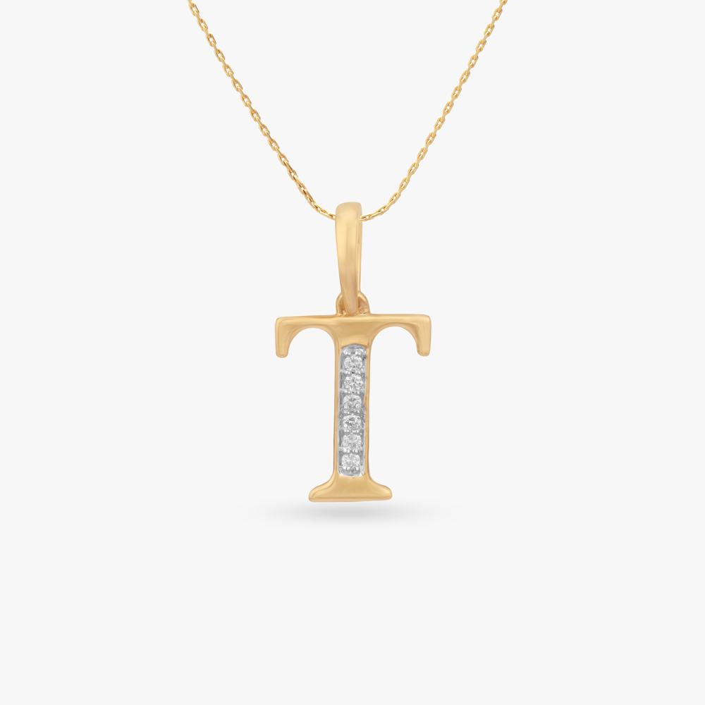 

Signature T Diamond Pendant