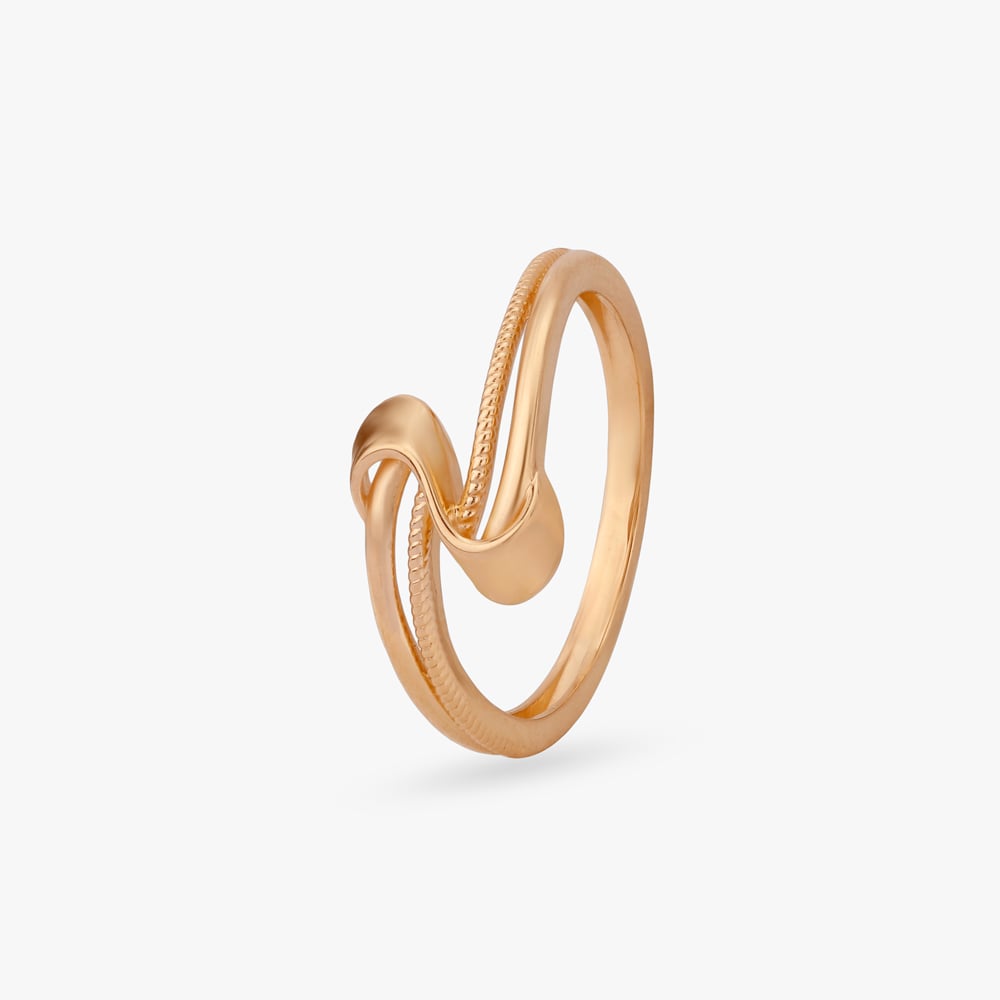Sculpted Knot Gold Ring,,hi-res image number null