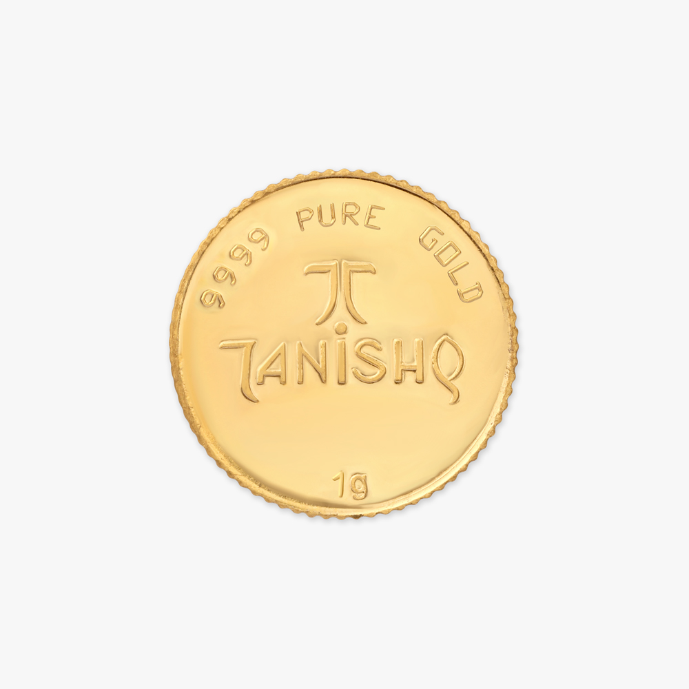 1 gram 24 Karat Gold Coin with Lakshmi Ganesha Motif,,hi-res image number null