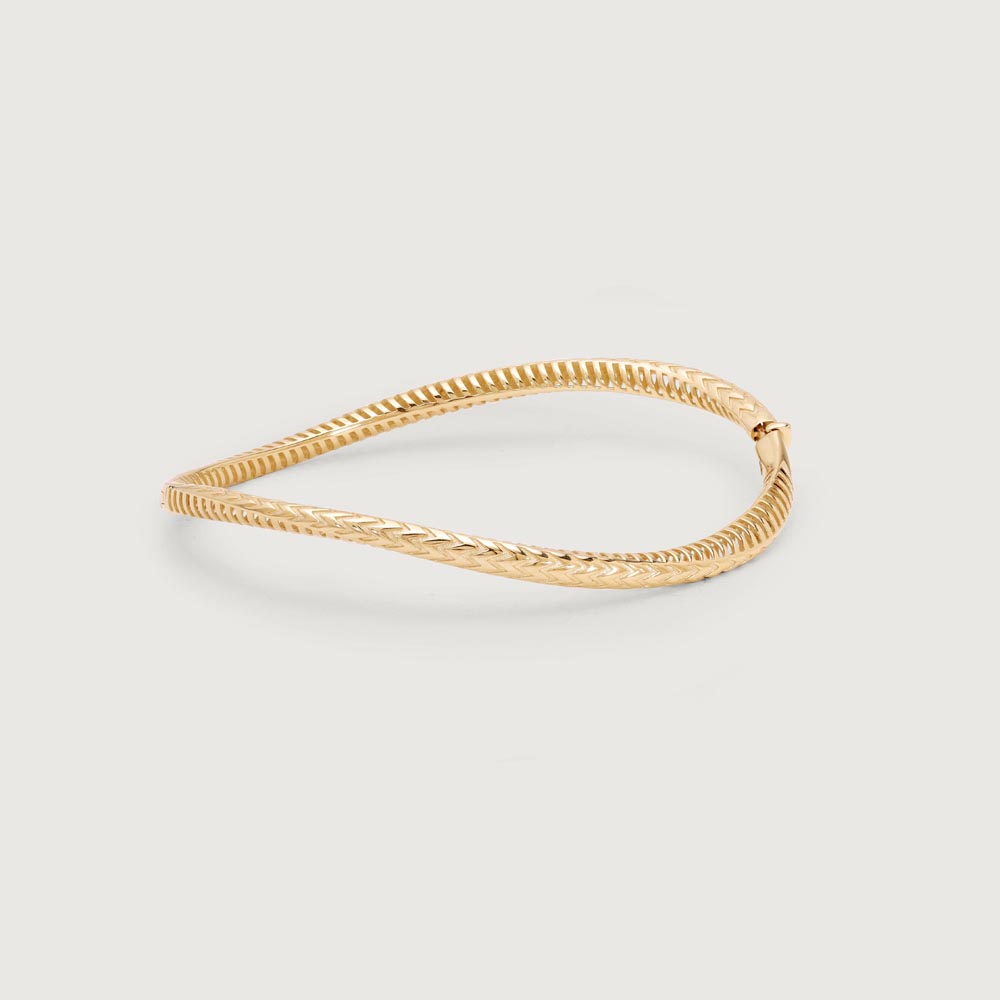 Fierce Weave Gold Bangle,,hi-res image number null