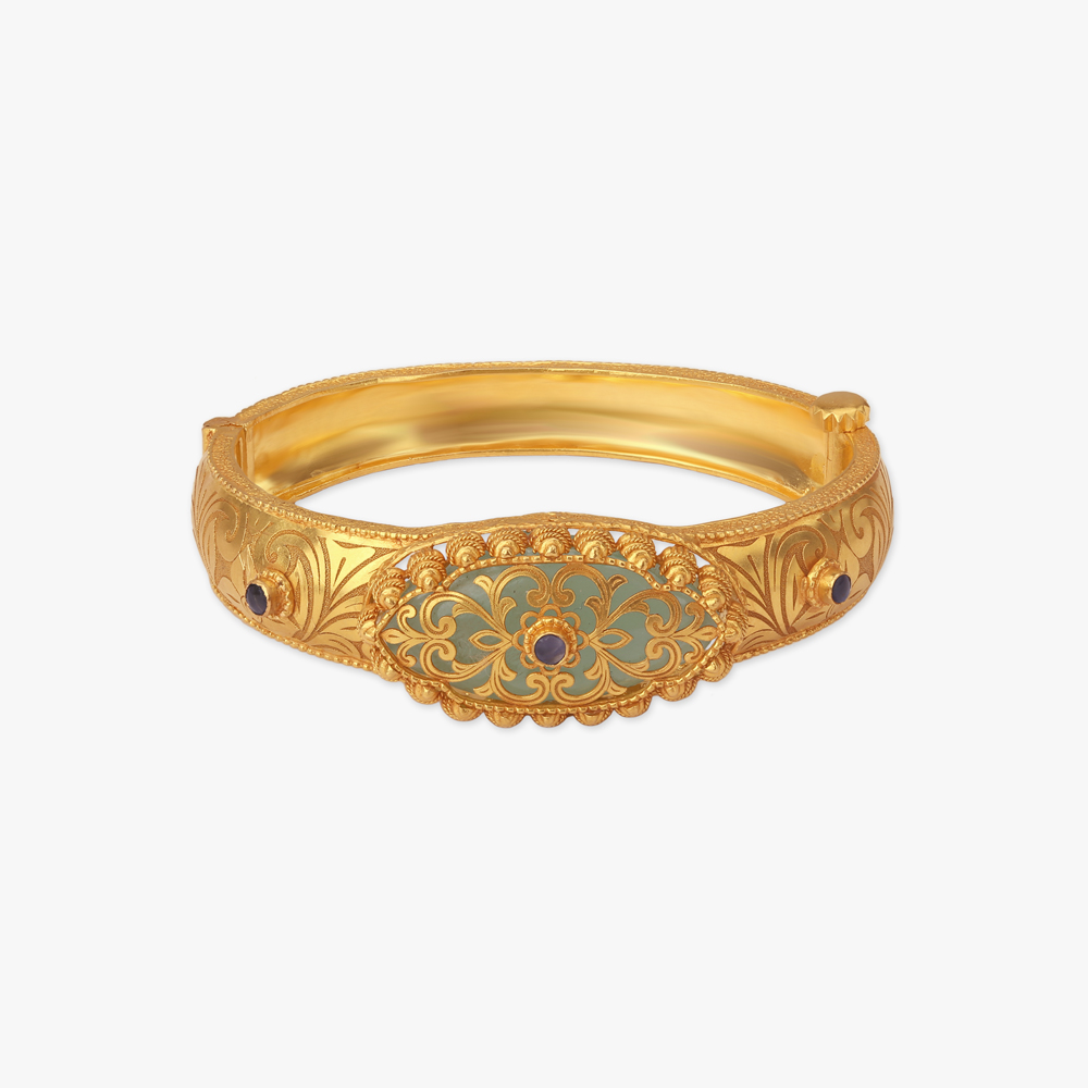 

Mystic Dome Gold Bangle