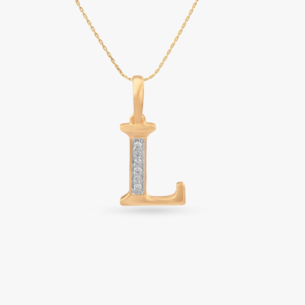 

Signature L Diamond Pendant