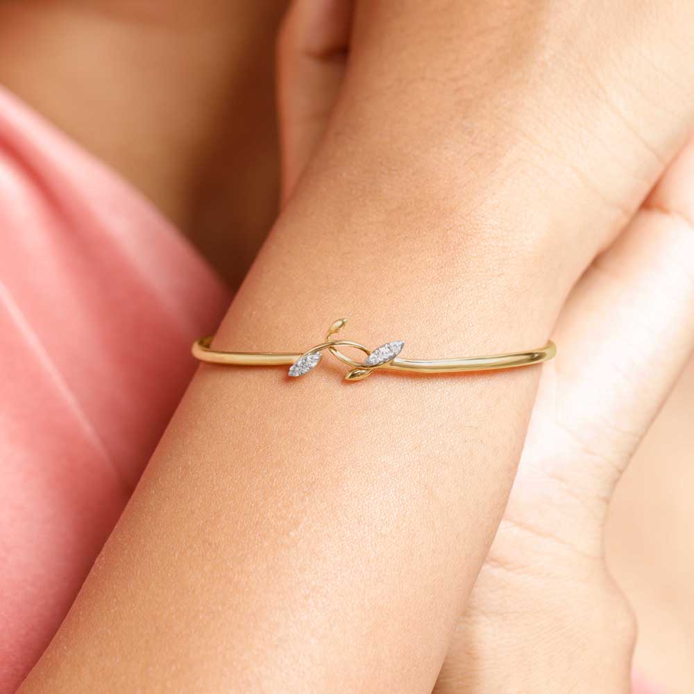 Dreamy Sprout Diamond Bangle,,hi-res image number null
