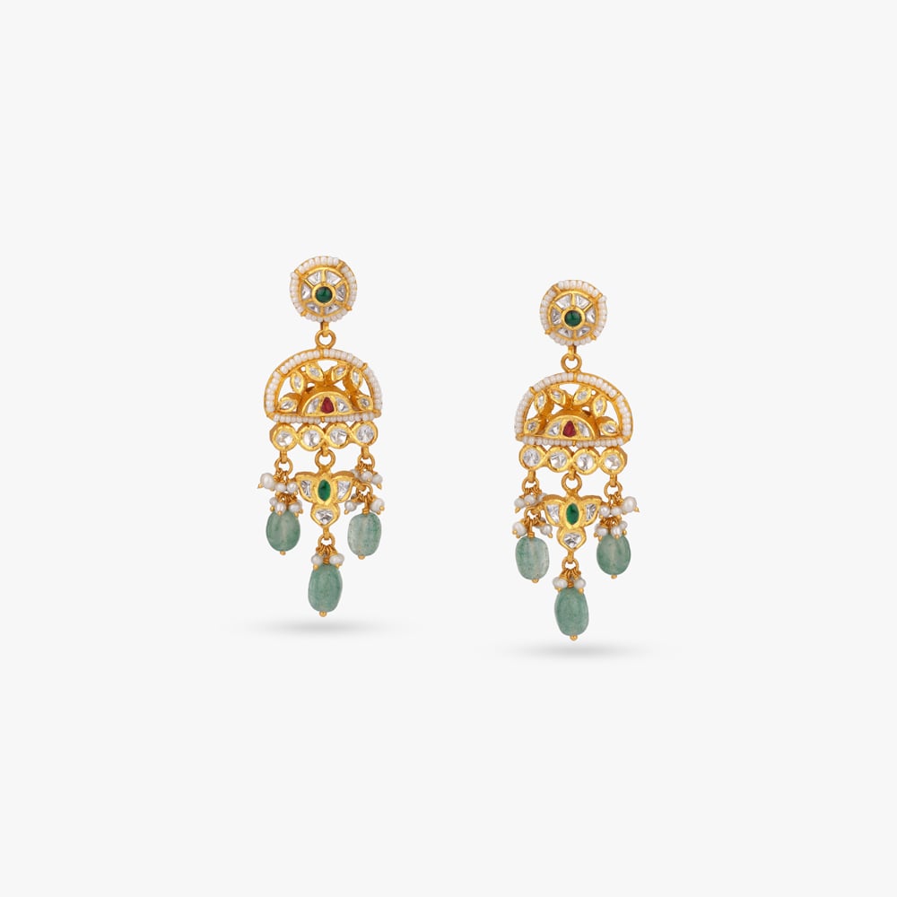 Meadow Drapery Gold Necklace Set,,hi-res image number null