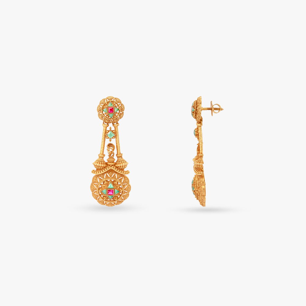 Starlit Mandala Gold Necklace Set,,hi-res image number null