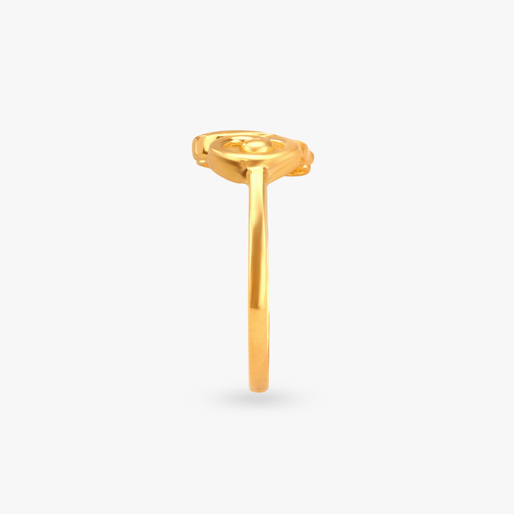 Gilded Blossom Gold Finger Ring,,hi-res image number null