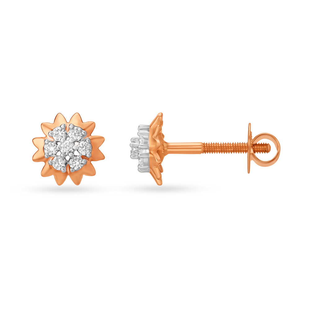 Sparkly Snowflake Stud Earrings for Kids,,hi-res image number null