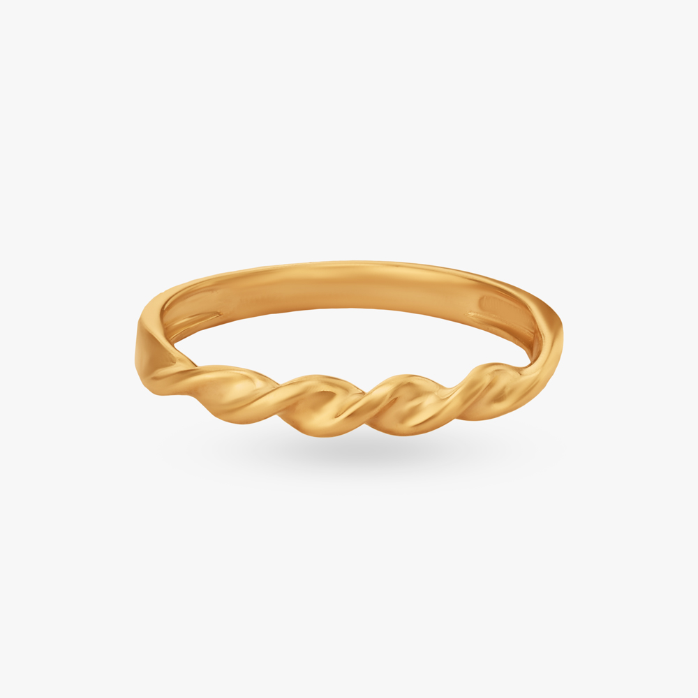 Twist Trace Gold Ring,,hi-res image number null