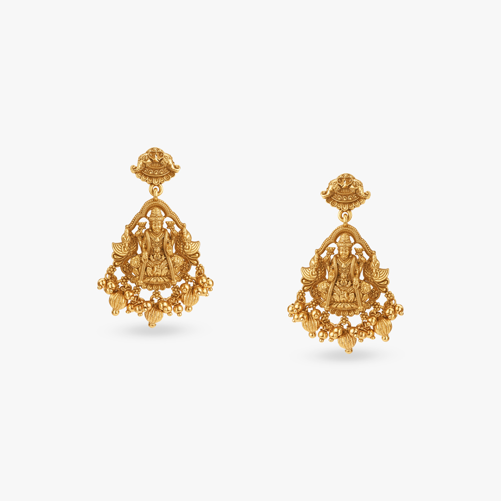 Radiant Lakshmi Gold Necklace Set,,hi-res image number null