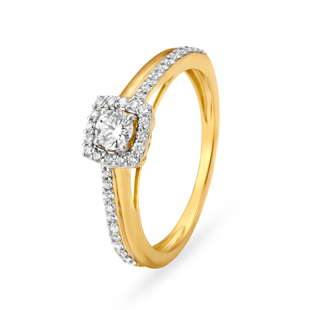 Radiating Sol Diamond Ring