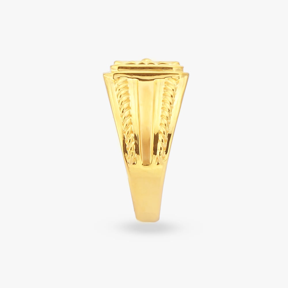 Starburst Gold Finger Ring for Men,,hi-res image number null