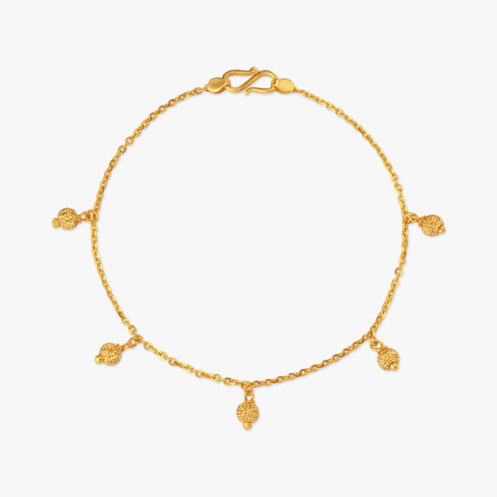 Ornate Droplet Gold Bracelet,,hi-res image number null