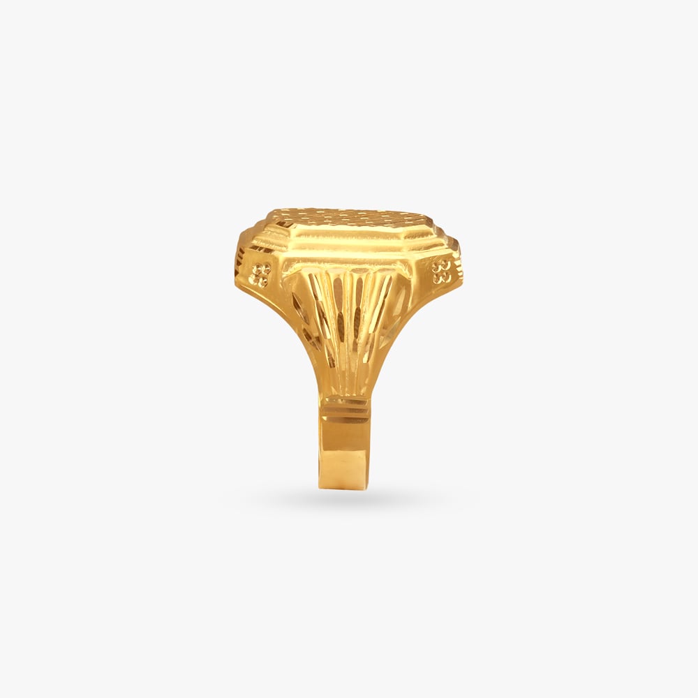 Regal Crest Gold Ring for Men,,hi-res image number null