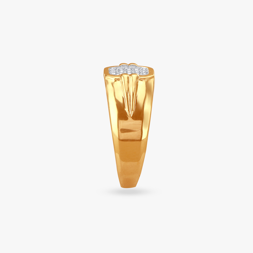 Bold Sophistication Diamond Finger Ring for Men,,hi-res image number null