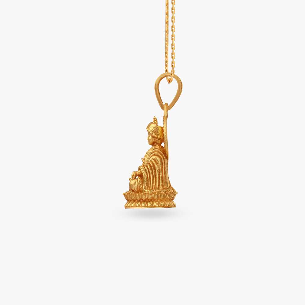 Radiant Buddha Gold Pendant,,hi-res image number null