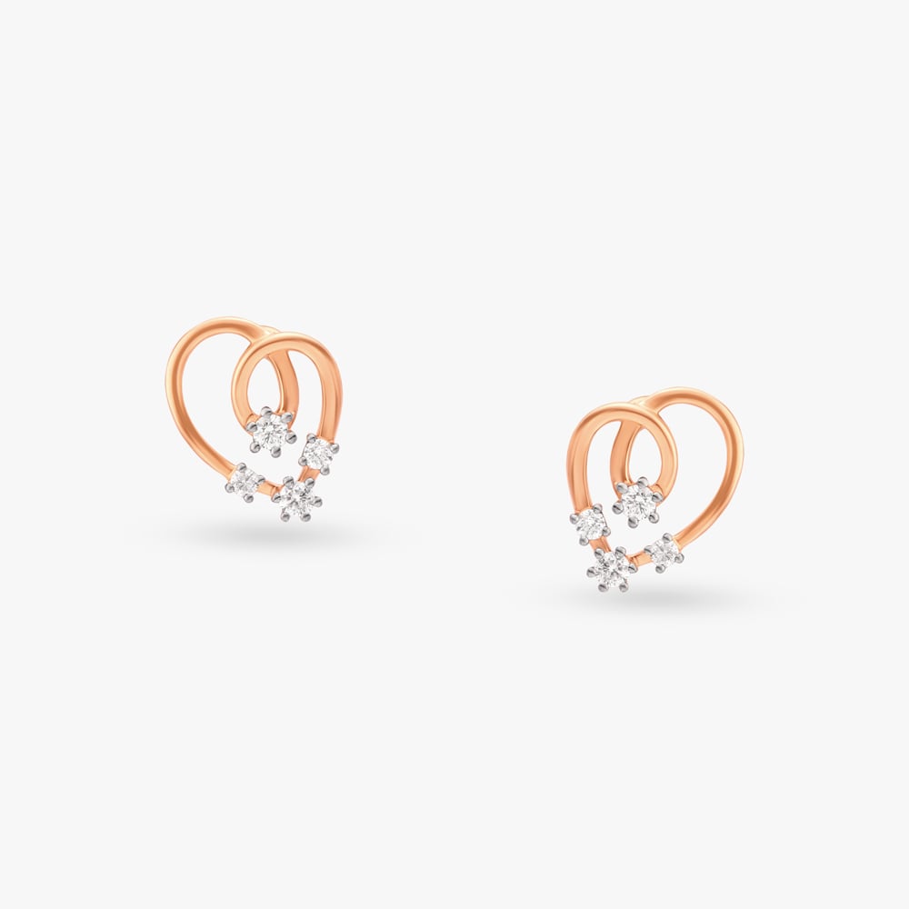 Radiant Diamond Stud Earrings,,hi-res image number null