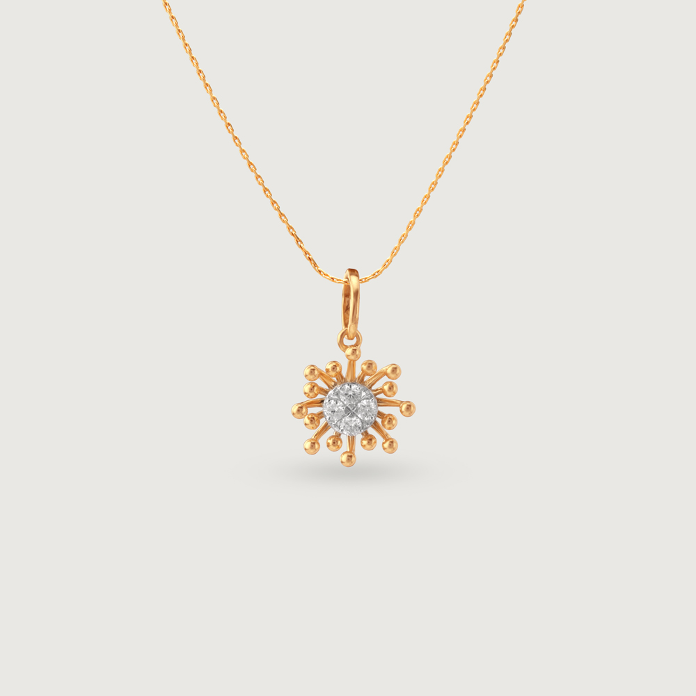 Filigree Blossom Diamond Pendant,,hi-res image number null