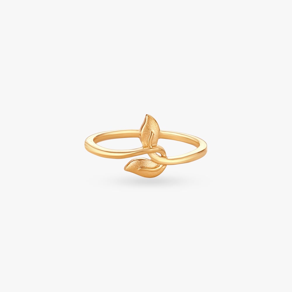 Budding Grace Gold Finger Ring,,hi-res image number null