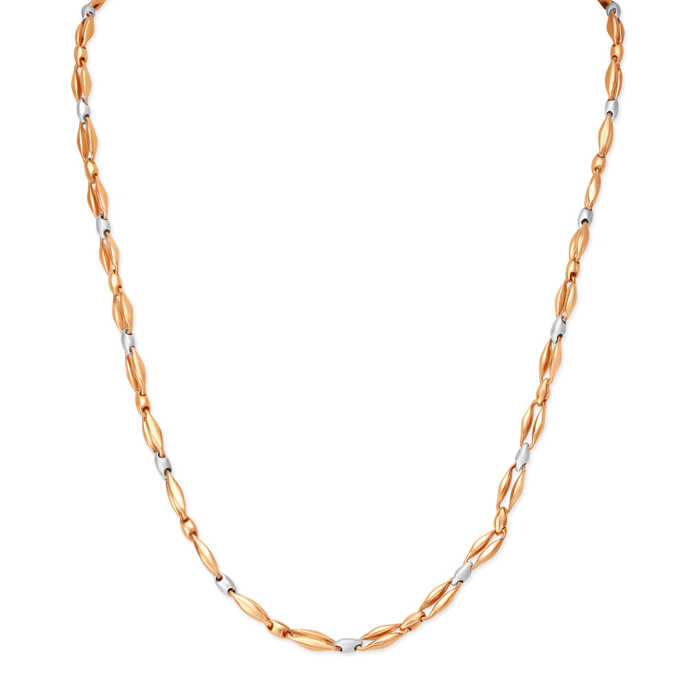 Stunning Modern Dual Tone Gold Chain for Men,,hi-res image number null