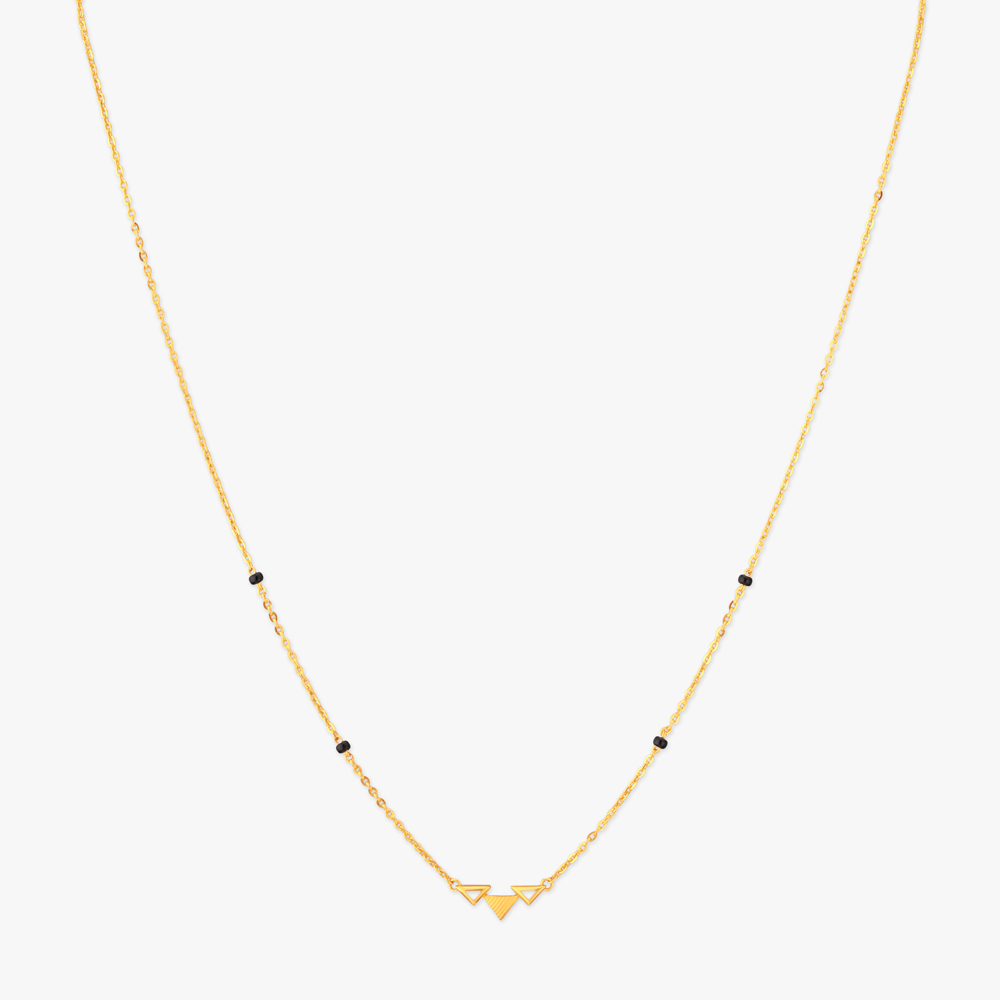 Angular Drift Gold Mangalsutra,,hi-res image number null