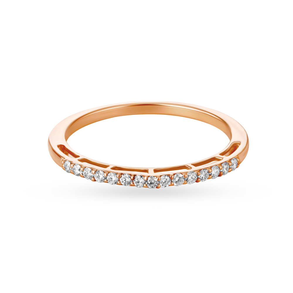 Surreal Classy Diamond Ring in Rose Gold,,hi-res image number null