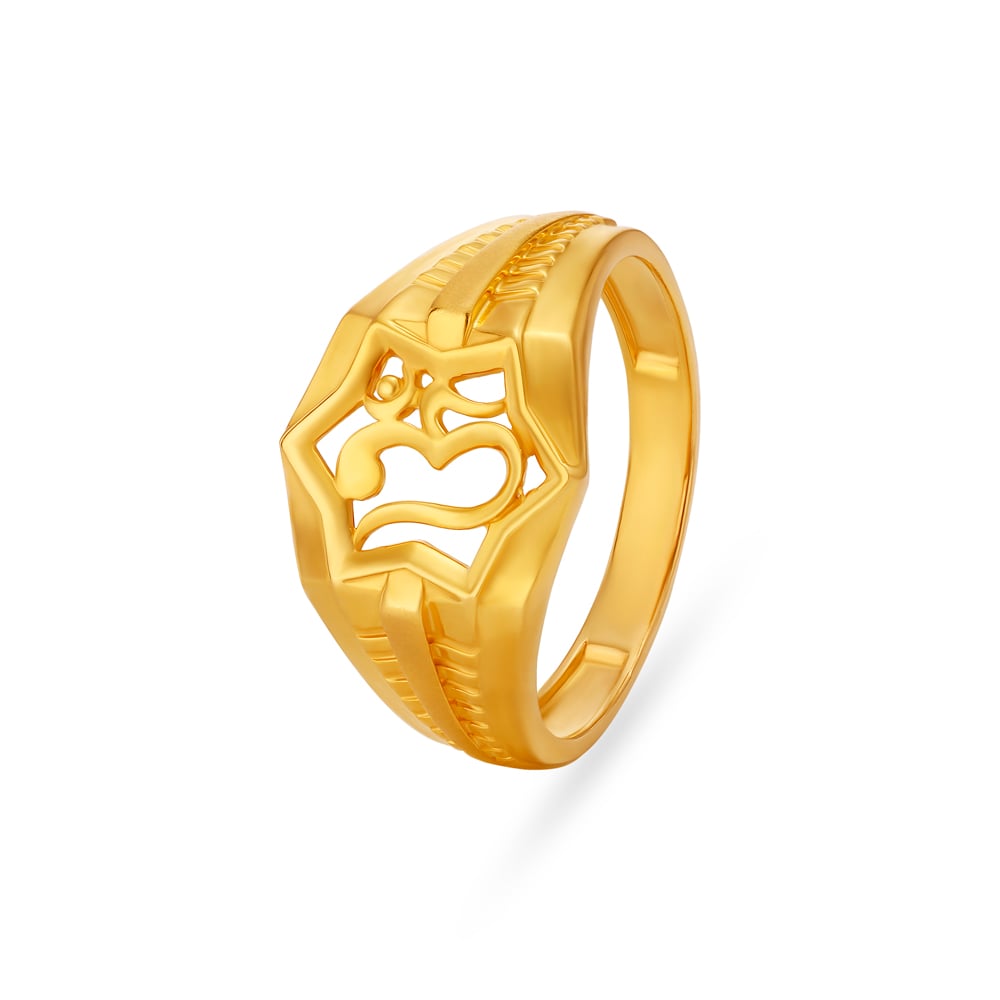 Tanishq 18KT Yellow Gold Finger Ring For Men 502617FERRAA00 at Rs  18264/piece in Jaipur