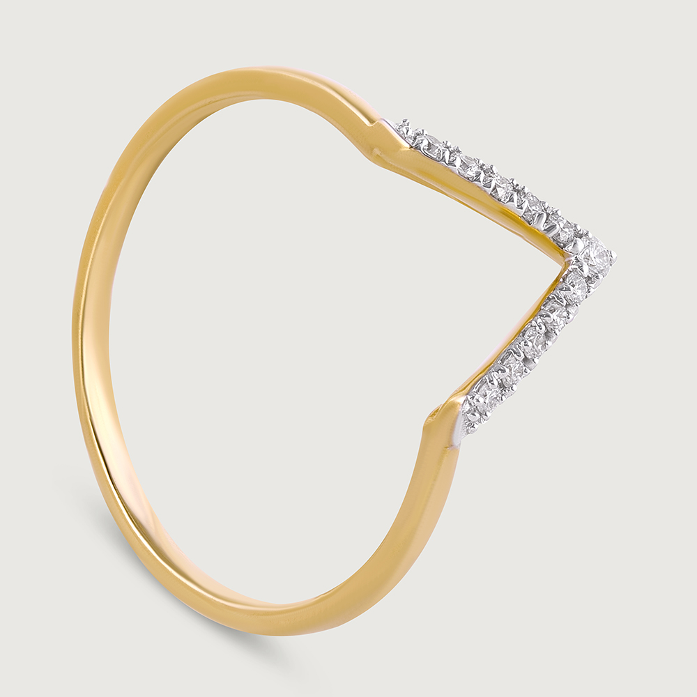 Stackable Lippan Art Gold & Diamond Ring,,hi-res image number null
