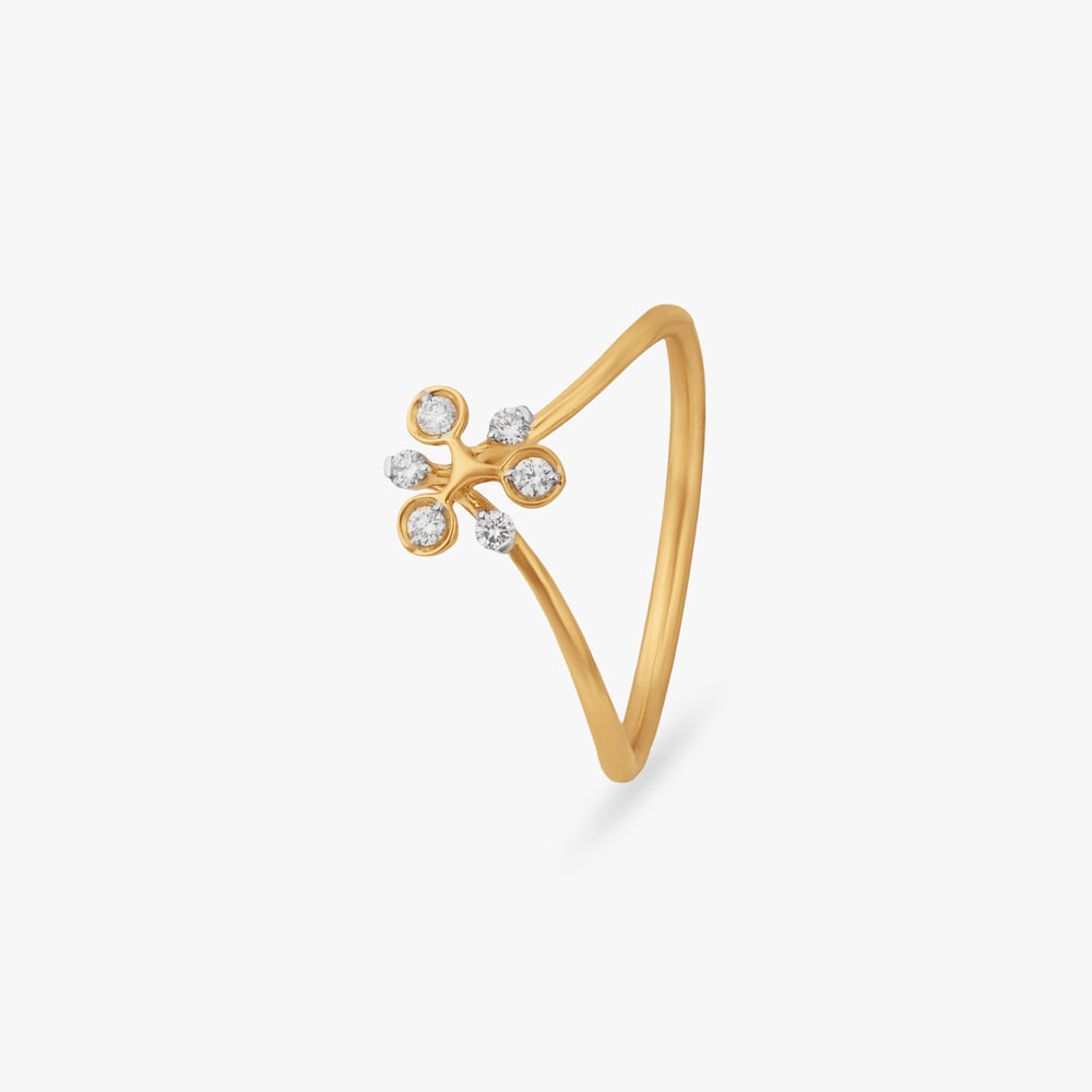 Minimal Bloom Diamond Ring,,hi-res image number null