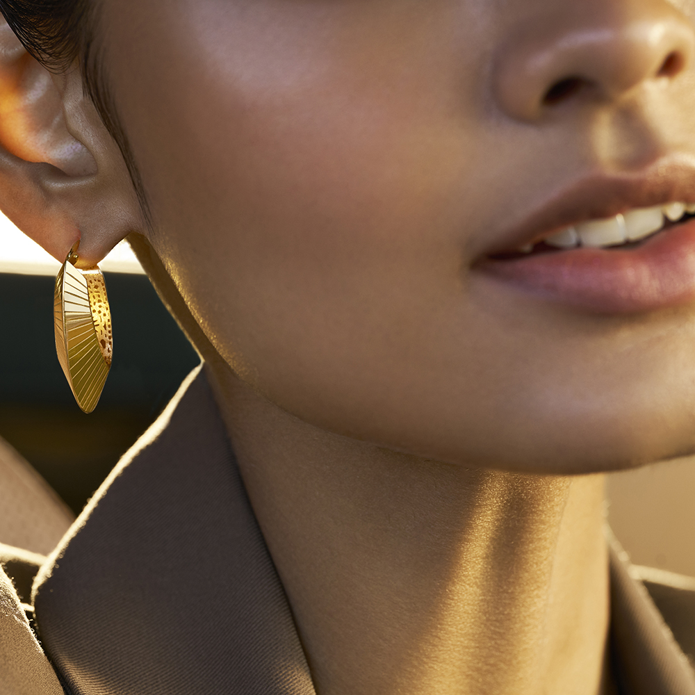 Edgy Contemporary Hoop Earrings,,hi-res image number null
