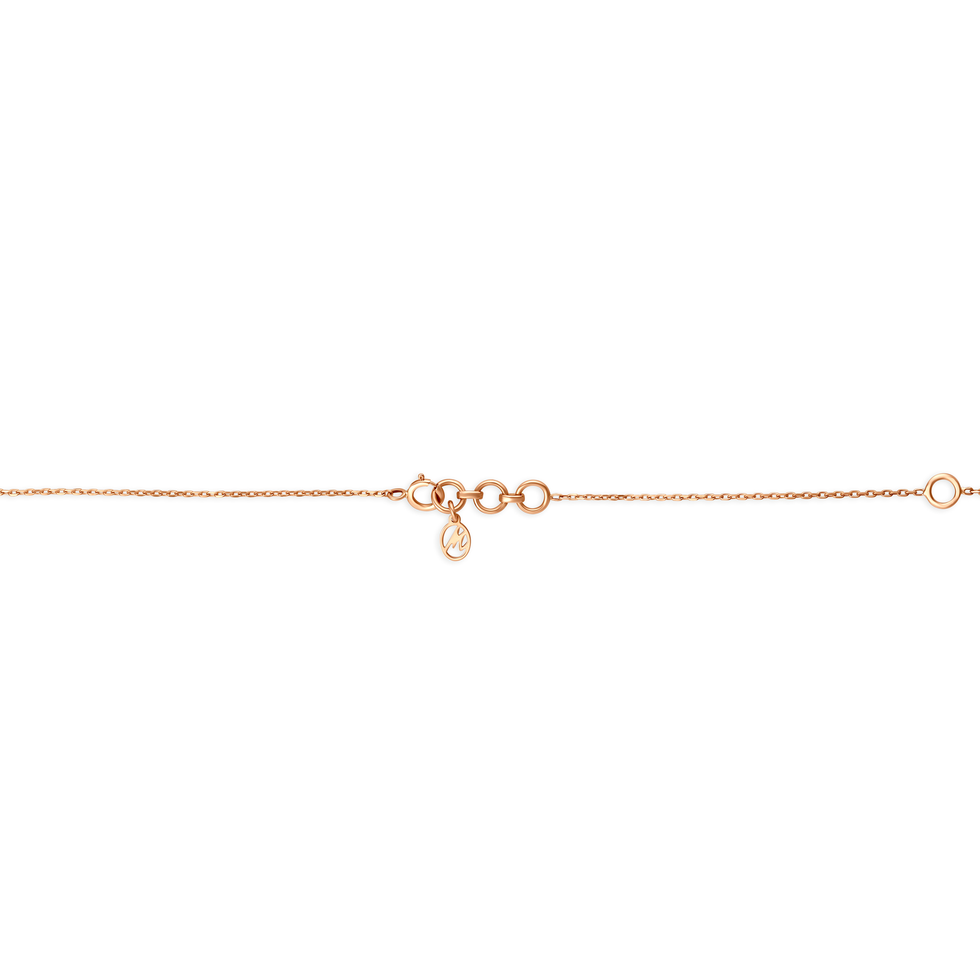 14KT Rose Gold Heartbeat Pendant With Chain,,hi-res image number null