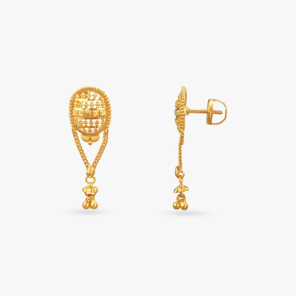

Charm Catcher Gold Drop Earrings