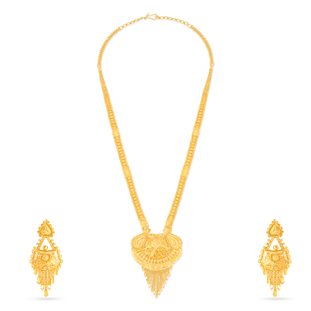 Dazzling Gold Necklace Set